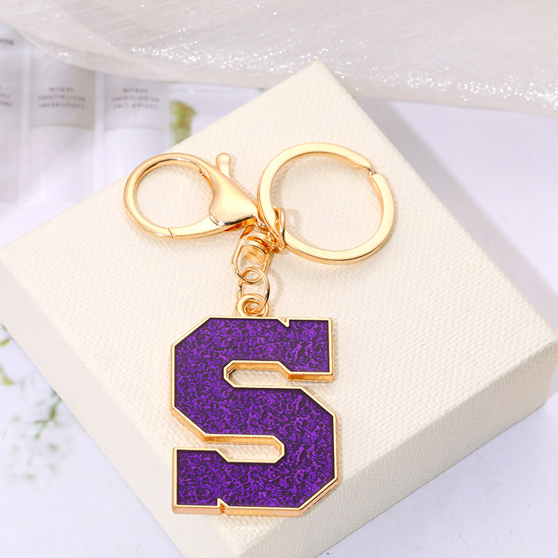 Wholesale Creative Alloy Jewelry 26 English Alphabet Keychain